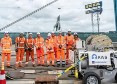 Laatste nieuwe kabel Galecopperbrug met succes doorgevoerd