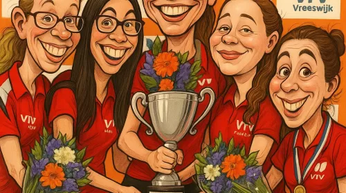 PENTekening: ‘Tafeltennisters Nieuwegein (VTV) pakken voor de derde keer de landstitel’