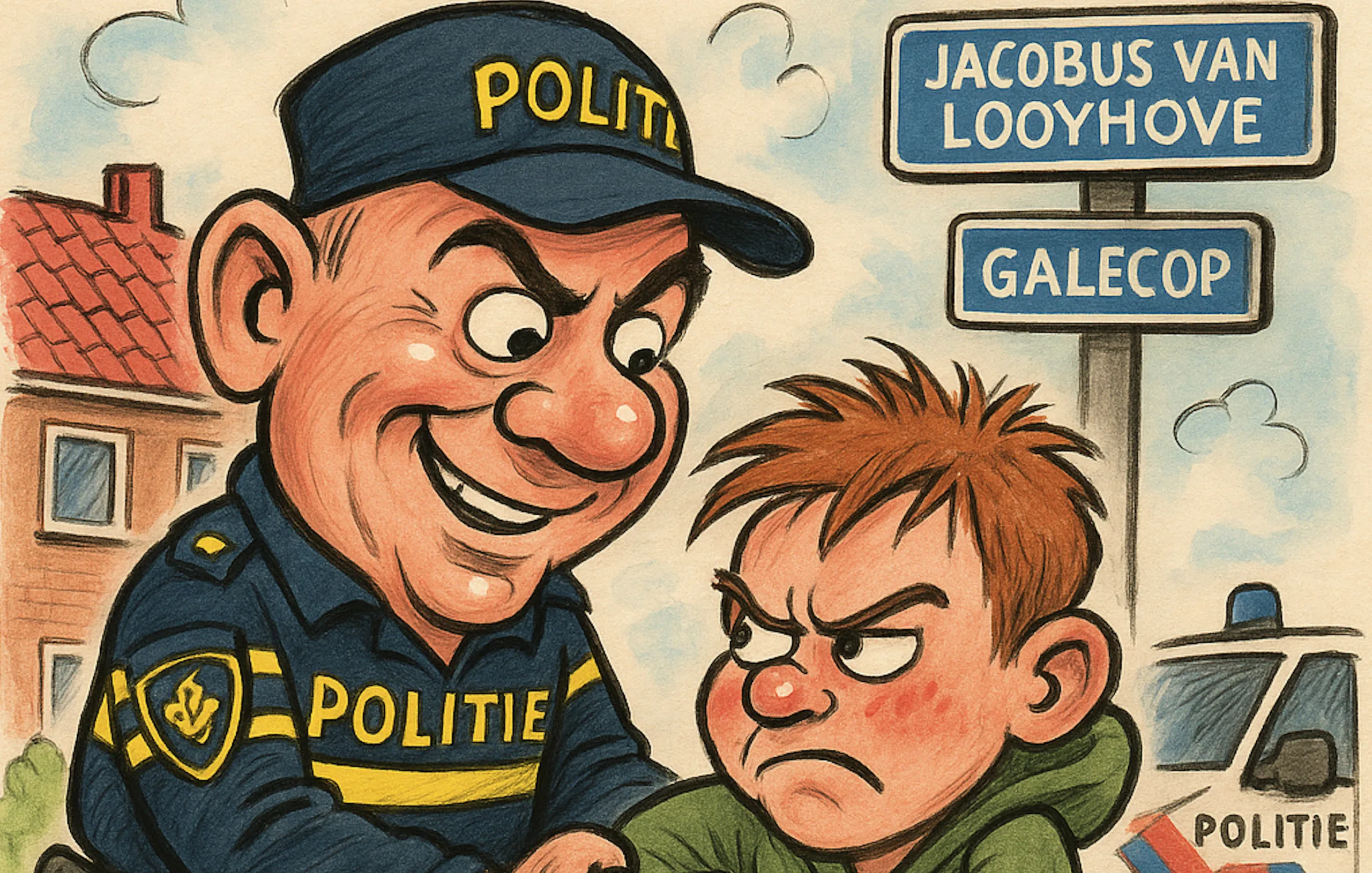 Hunted in Galecop karikatuur