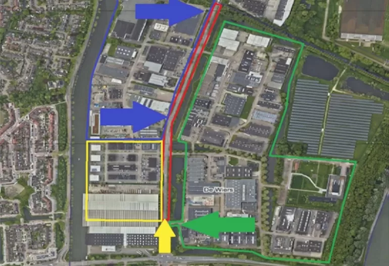 kaartje Hollandhaven ivm werkzaamheden