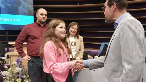 Mayra Wouterse nieuwe kinderburgemeester van Nieuwegein