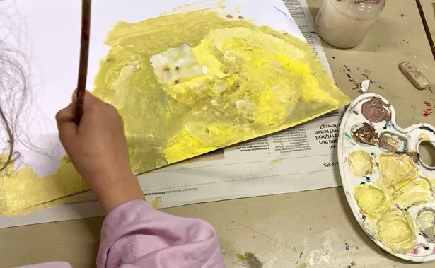 waterverf schilderen kind