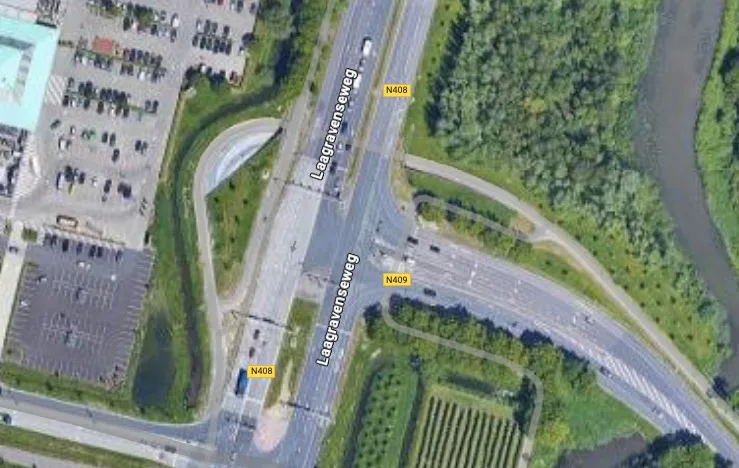 Kruising Laagravenseweg Houtenseweg