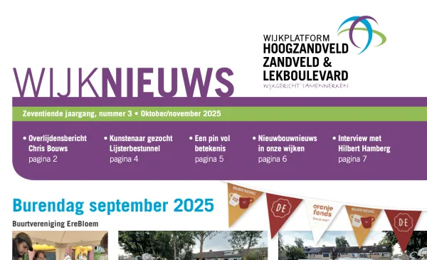 De wijkkrant voor Hoogzandveld, Zandveld & Lekboulevard is af