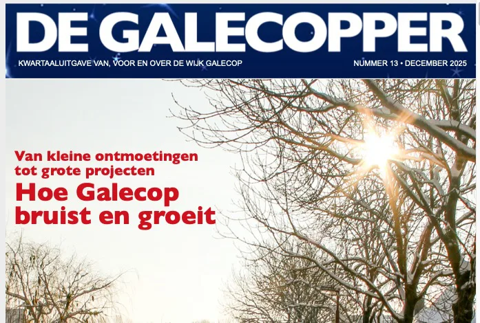 Dertiende editie van de wijkkrant ‘De Galecopper’ is uit