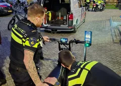 Fatbikers massaal op de bon in de binnenstad van Nieuwegein