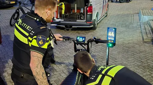 Fatbikers massaal op de bon in de binnenstad van Nieuwegein