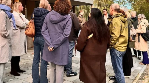 Raadsleden krijgen tijdens City-proeverij een kijkje in het vernieuwde Nijpelsplantsoen