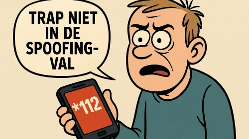 Telefoontje met “112” op scherm? Trap niet in de spoofing-val