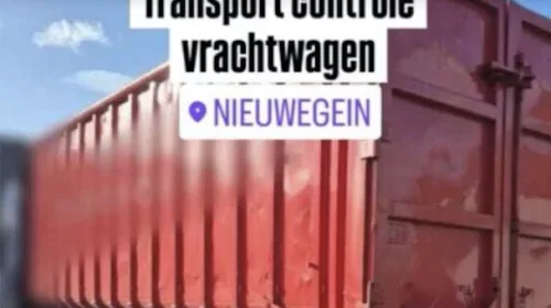 ‘Vrachtwagen vol lading, maar zonder juiste papieren’
