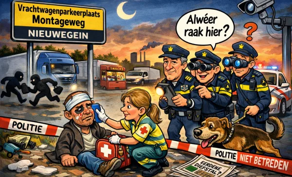 Overvalmelding Montageweg, ambulance ter plaatse, onderzoek loopt