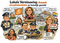 Lokale Vernieuwing: veiligheid voorop met aanpak straatintimidatie en huiselijk geweld