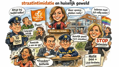 Lokale Vernieuwing: veiligheid voorop met aanpak straatintimidatie en huiselijk geweld