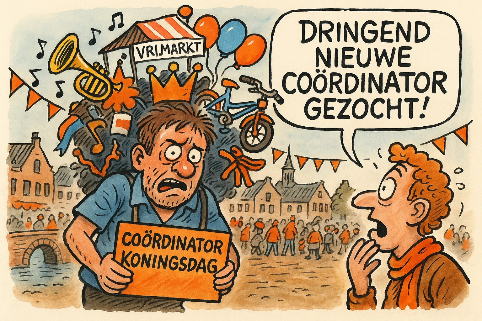 karikatuur oranjemarkt