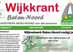 De wijkkrant voor de wijk Batau-Noord is weer uit