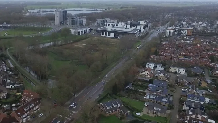 Buizerdlaan vanuit de lucht