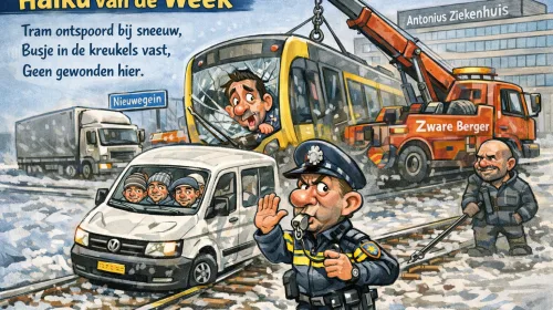 Haiku van de week: ‘Tram ontspoord bij het Antonius Ziekenhuis na aanrijding’