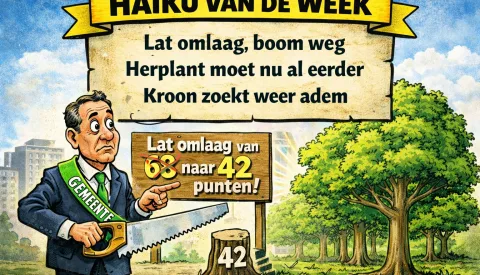Haiku van de week: ‘Nieuwegein wil vaker bomen herplanten’