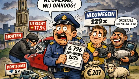 Nieuwegein hoog in Utrechtse lijst auto-inbraken, landelijk dalen de cijfers juist
