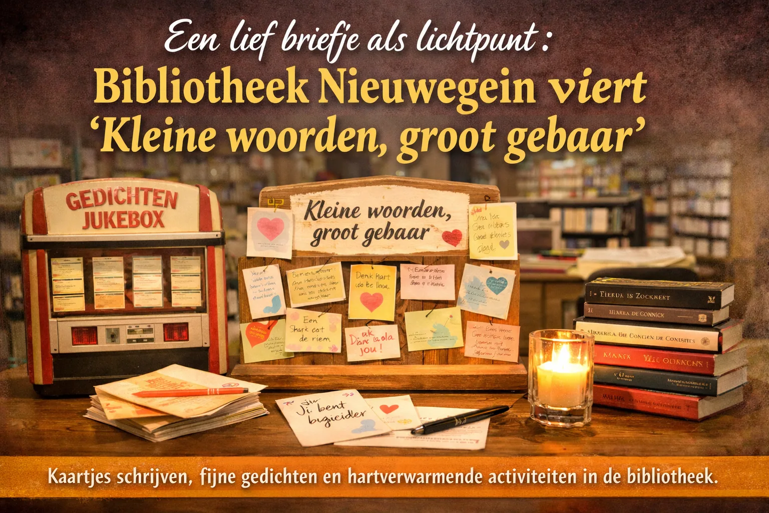 kaartjes schrijven poezie week