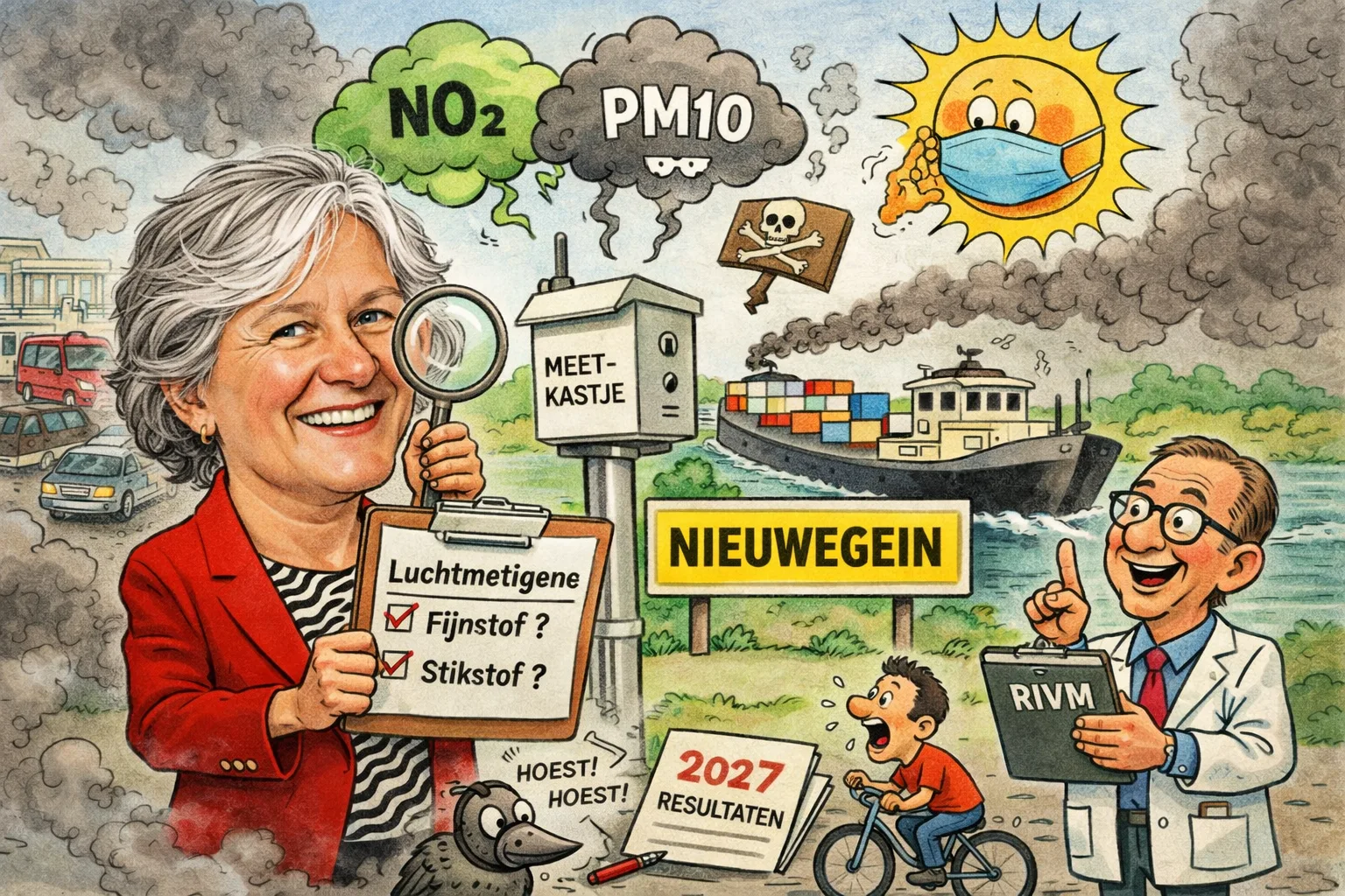 Karikatuur Marieke Schouten