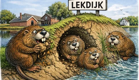 Muskusratten graven dijken kapot, vangstcijfers schieten omhoog