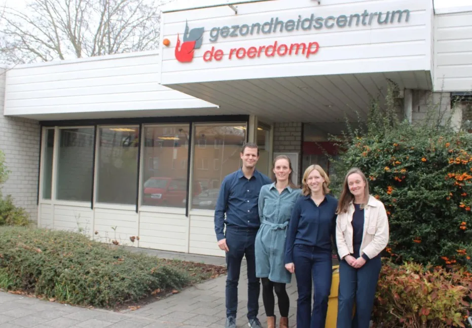 V.l.n.r. huisartsen Van Heukelom, Overdijkink, Dekker en Birkhoff Foto: LinkedIn