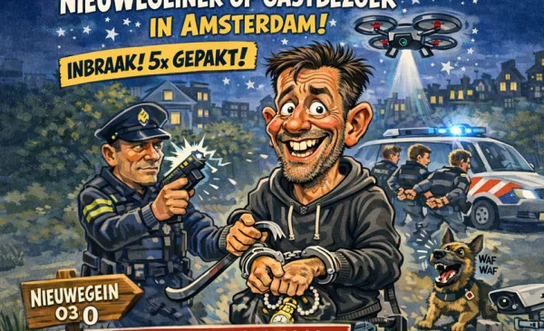 36-jarige Nieuwegeiner op uitwedstrijd en eindigt in het cellencomplex