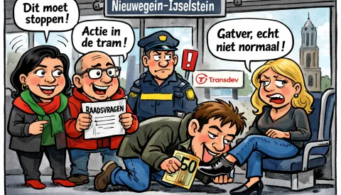 Schoenenlikker in de tram: politiek grijpt in