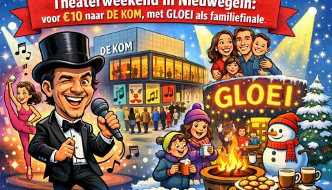 Nieuwegein warmt op bij DE KOM: theaterweekend met zondag winterfestival GLOEI