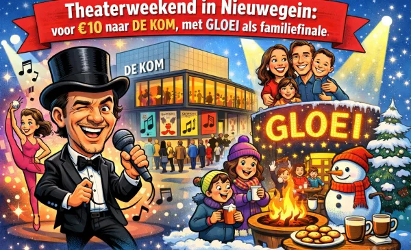 Nieuwegein warmt op bij DE KOM: theaterweekend met zondag winterfestival GLOEI
