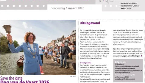Stadshuisnieuws vers van de pers