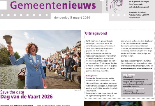 Stadshuisnieuws vers van de pers