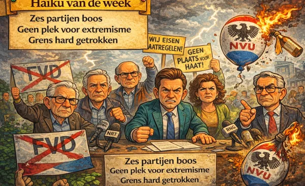 Haiku van de week: ‘Politiek zegt NEE! tegen de nummer twee’