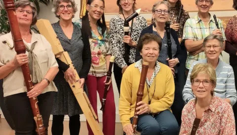 Samen spelen in Fort Vreeswijk, schuif aan bij groot blokfluitensemble