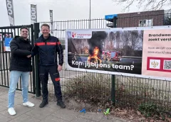 JSV helpt brandweer Nieuwegein Noord bij zoektocht naar nieuwe vrijwilligers