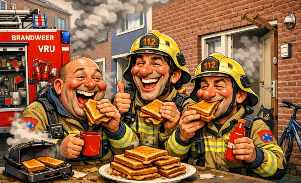 Brandweer rukt massaal uit in Blokhoeve, oorzaak blijkt… een vergeten tosti-apparaat