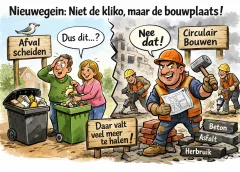 Nieuwegein ziet grootste circulaire winst niet in de kliko, maar op de bouwplaats