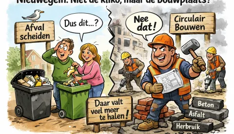 Nieuwegein ziet grootste circulaire winst niet in de kliko, maar op de bouwplaats