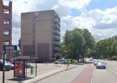 Internationaal muralist Nina Valkhoff maakt muurschildering in Muntenbuurt, bewoners denken mee