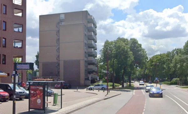 Internationaal muralist Nina Valkhoff maakt muurschildering in Muntenbuurt, bewoners denken mee