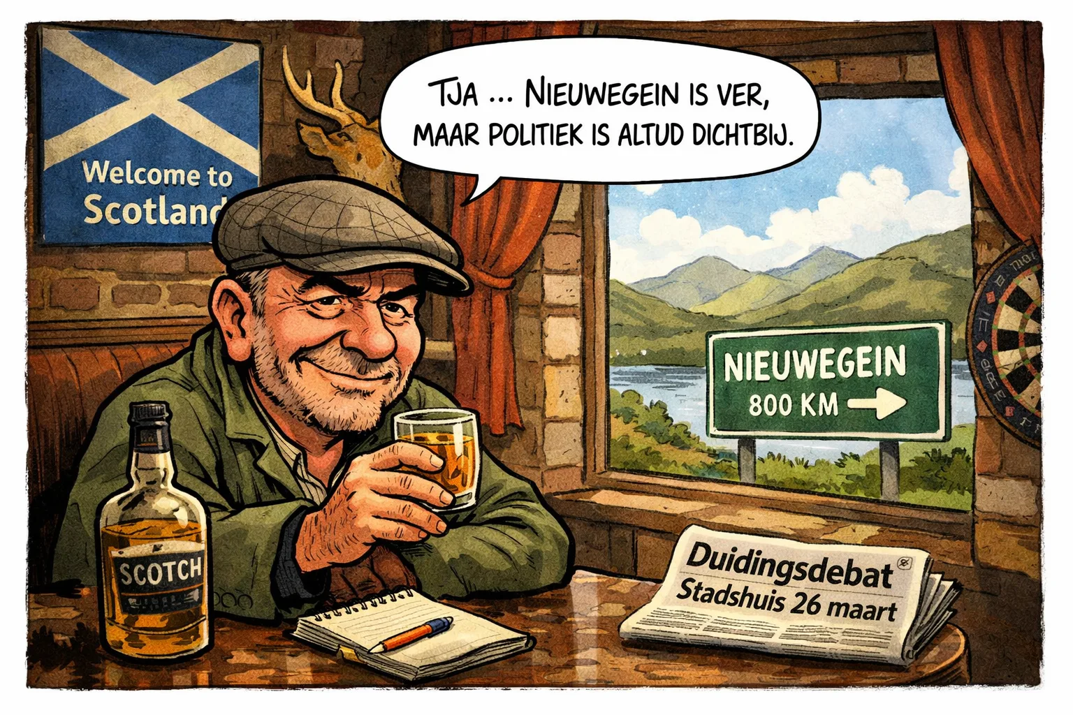 Jan met de Pet in Schotland