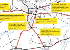 Nieuwegein dreigt verkeersknoop: maanden werk aan A2, A12 en A27