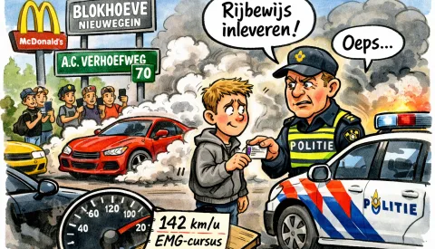 Politie grijpt in bij carmeeting in Nieuwegein, bestuurder rijdt 142 km/u