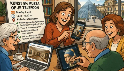 Bibliotheek Nieuwegein houdt themabijeenkomst over kunst en musea op je telefoon