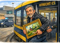 Kunstrover Nils M. verdwijnt vanuit gevangenis Nieuwegein, pakte hij gewoon de tram?