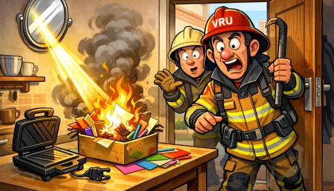 Brand in woning Hogerhoeve Nieuwegein door zonlicht via spiegel, brandweer snel ter plaatse