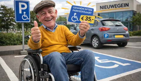 Nieuwegein geeft het goede voorbeeld: gehandicaptenparkeerkaart hier het goedkoopst van de provincie