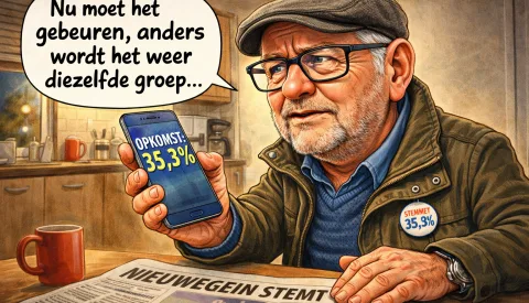 Update: Derde opkomstcijfers gemeenteraadsverkiezingen Nieuwegein: 35,3 procent