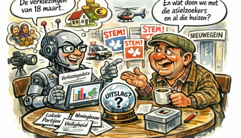 Column Tinus A.I: ‘Tinus rekent en Jan met de Pet twijfelt: wie wint woensdag?’